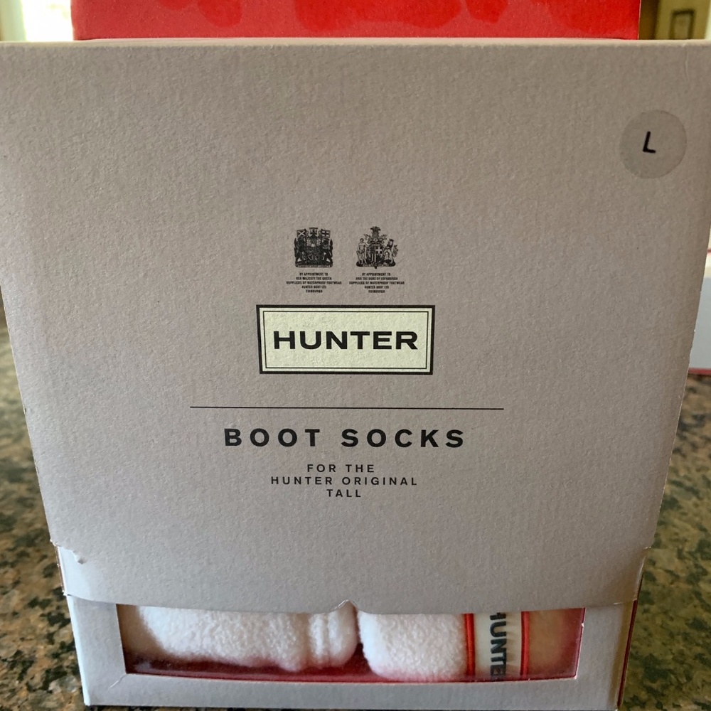 Hunter Tall Boot Socks Cream Size L